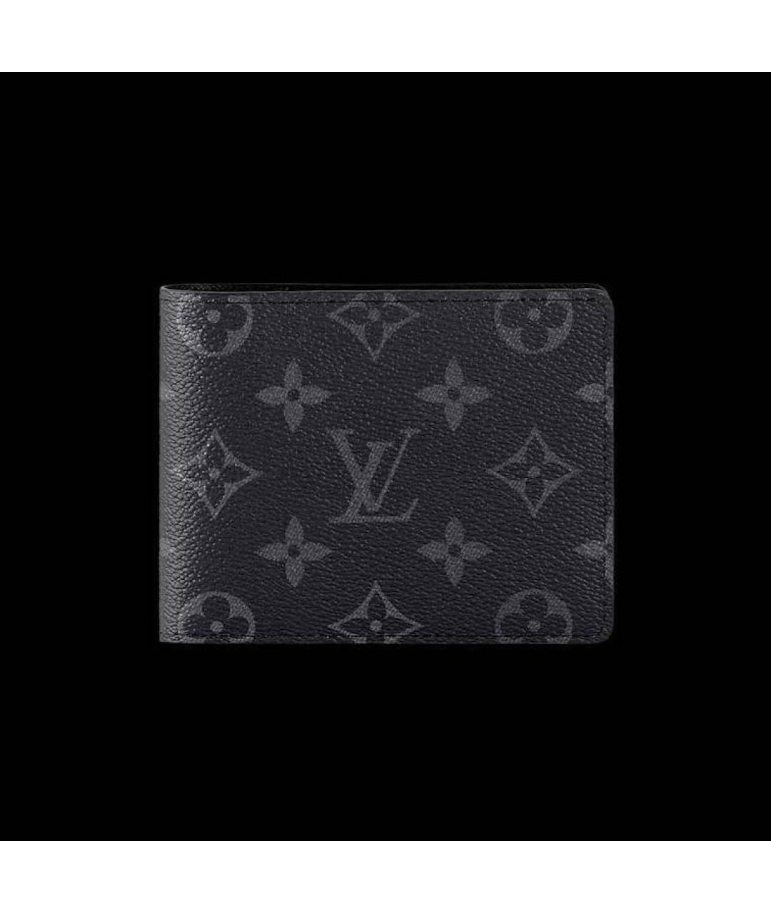 LOUIS VUITTON Антрацитовый кошелек, фото 9