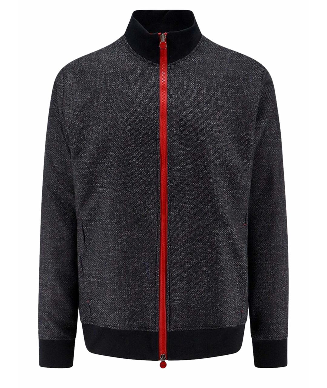 KITON Серая шерстяная куртка, фото 1