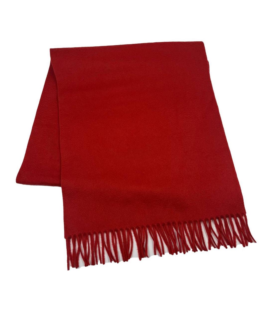 LORO PIANA Красный кашемировый шарф, фото 1