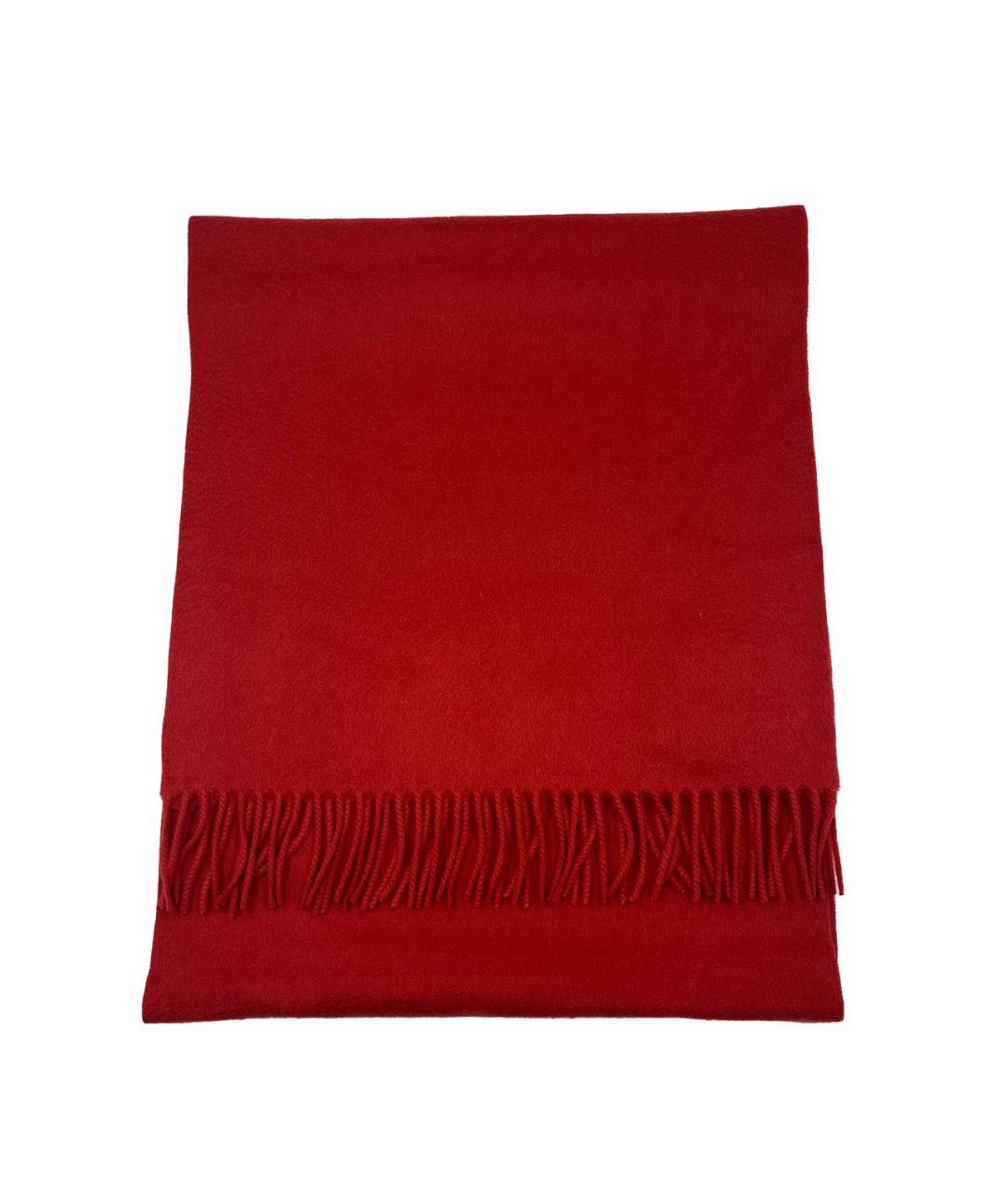 LORO PIANA Красный кашемировый шарф, фото 3
