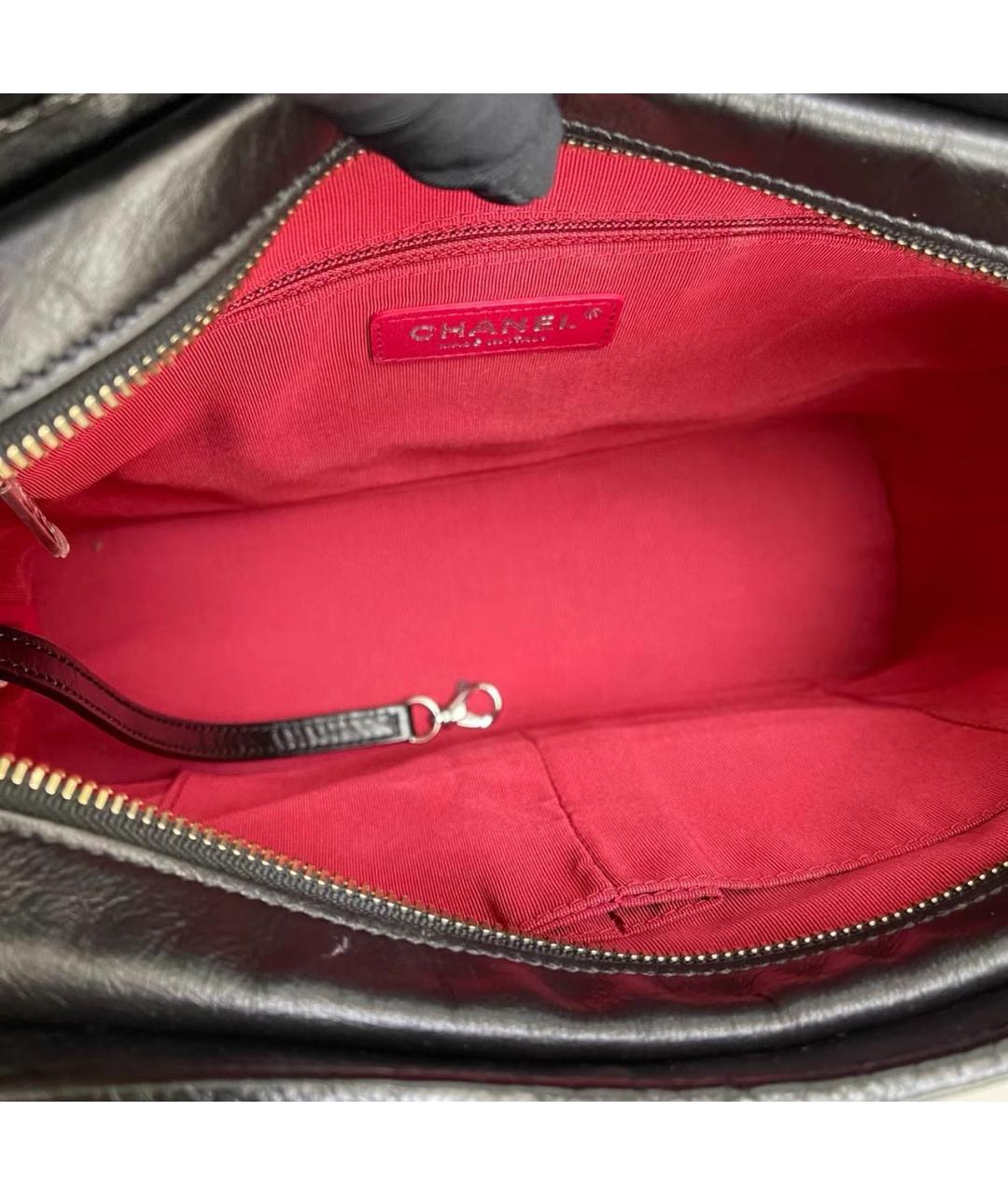 CHANEL Черная кожаная сумка через плечо, фото 7