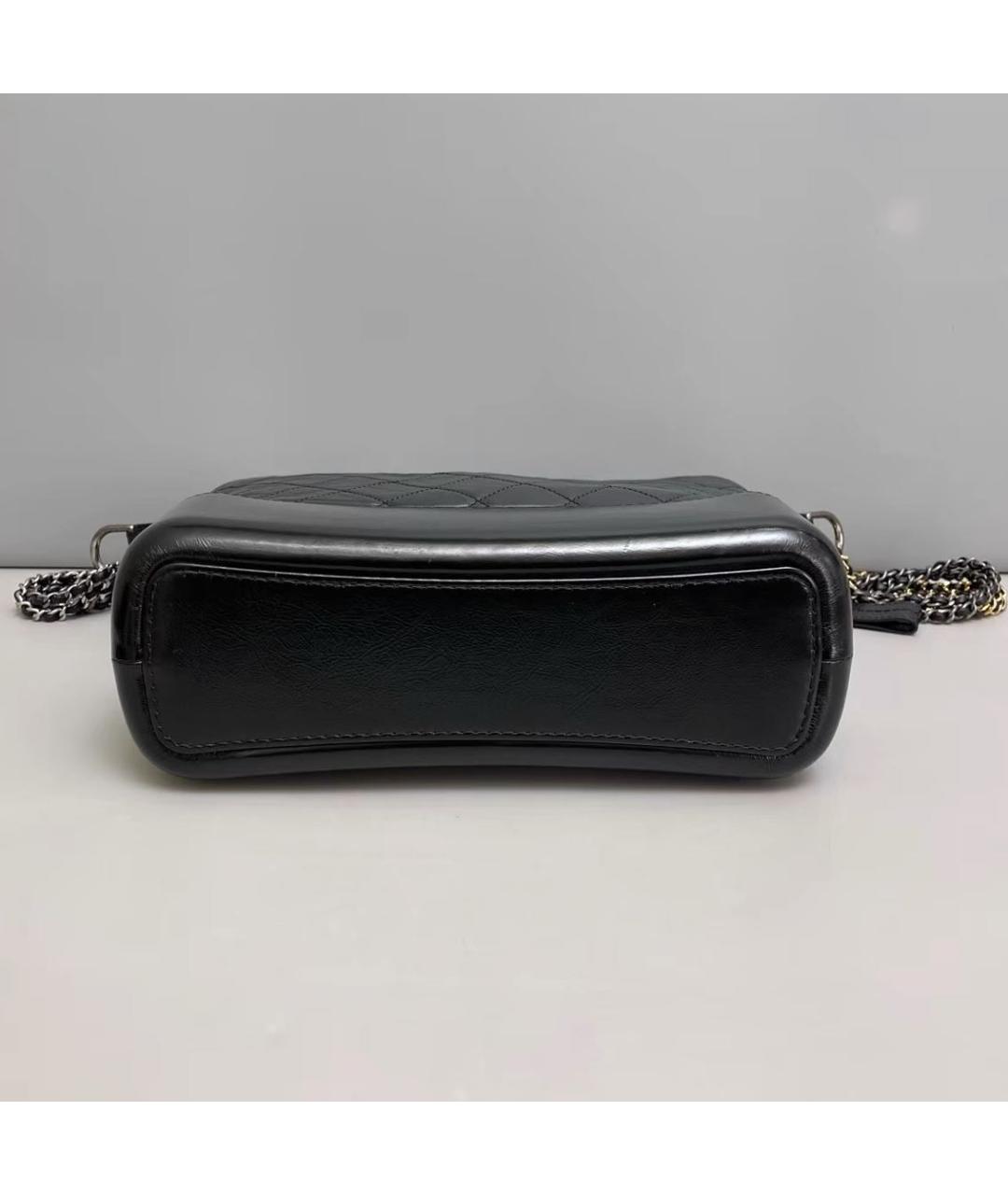CHANEL Черная кожаная сумка через плечо, фото 5