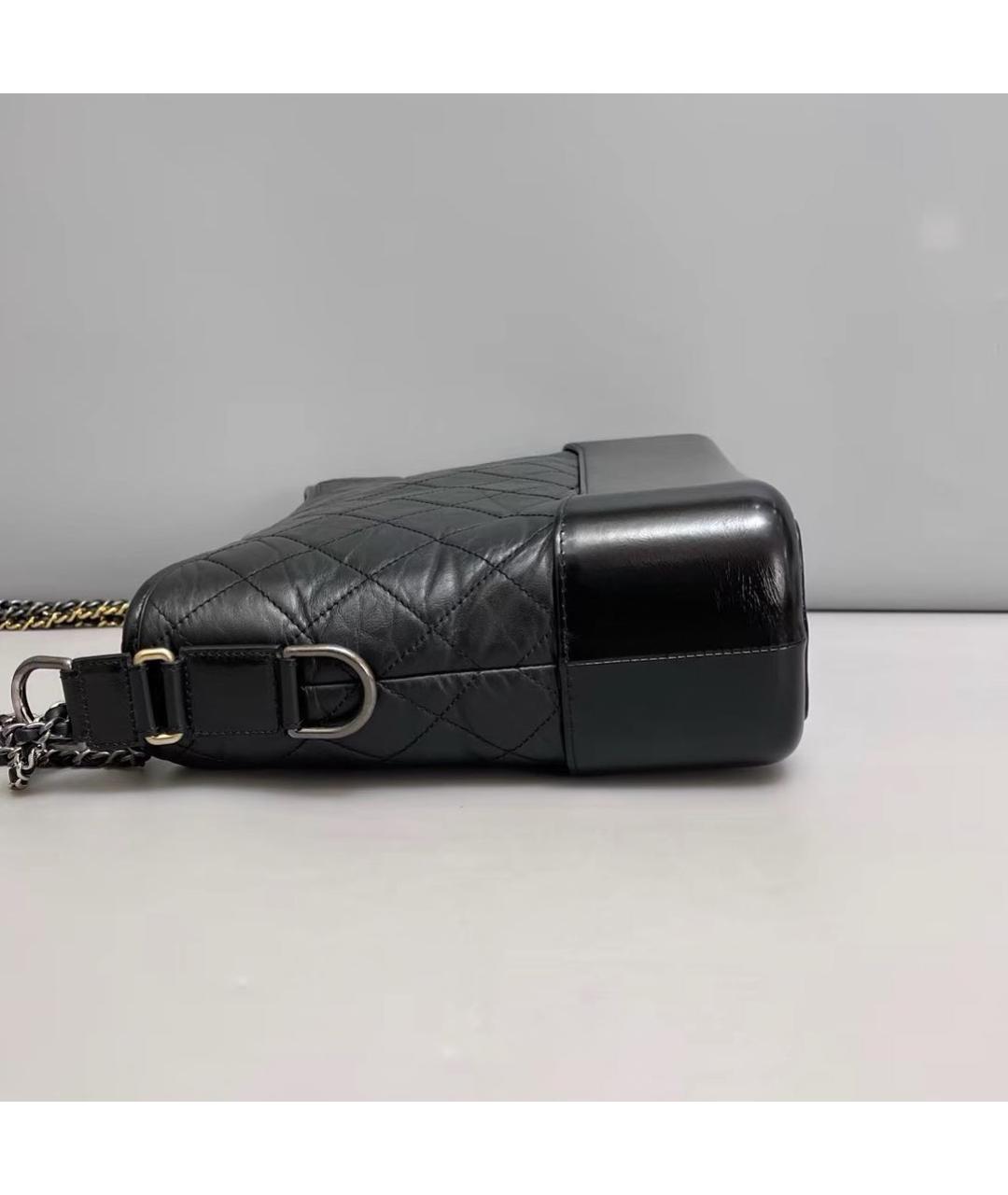 CHANEL Черная кожаная сумка через плечо, фото 4