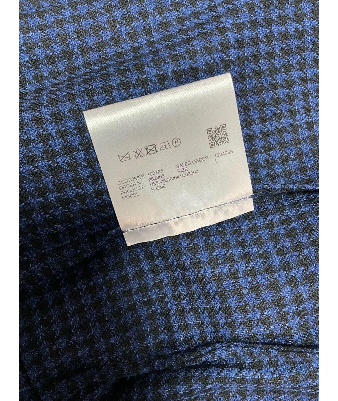 KITON Синяя шерстяная куртка, фото 6