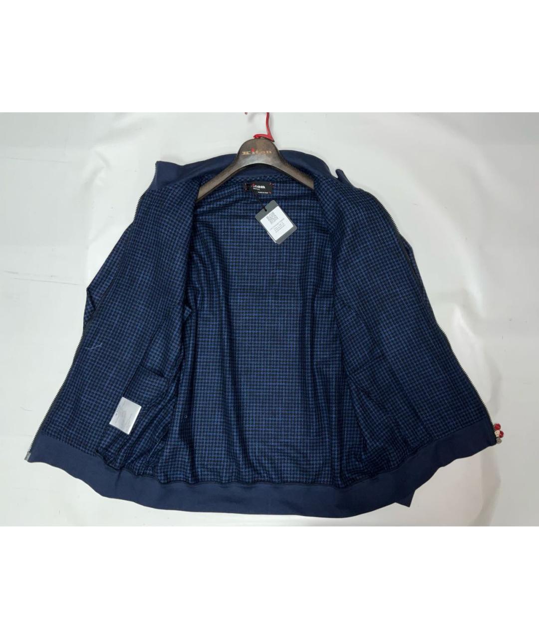 KITON Синяя шерстяная куртка, фото 8