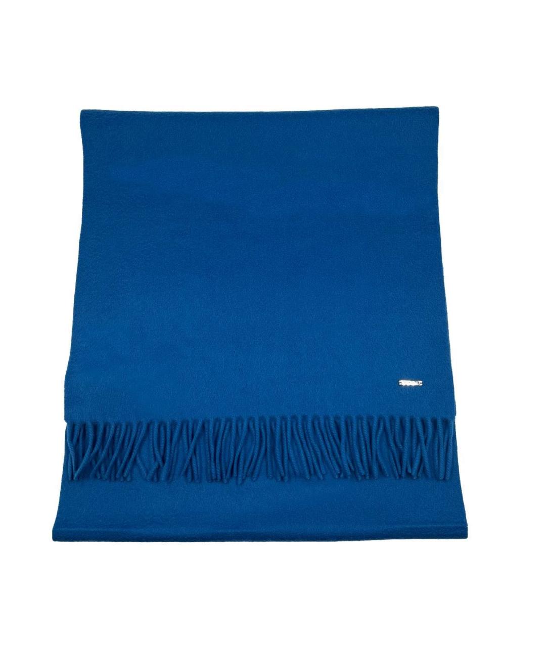 LORO PIANA Синий кашемировый шарф, фото 3