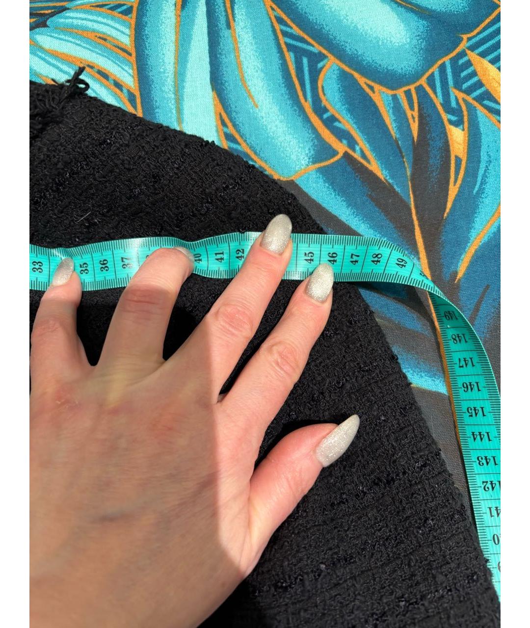 CHANEL Черный твидовый жакет/пиджак, фото 4