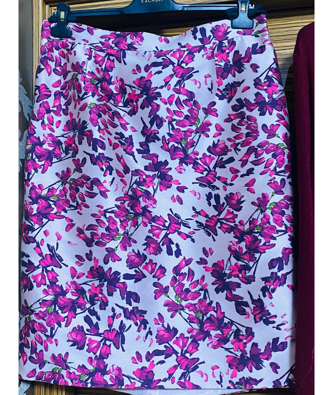 ESCADA Бордовый вискозный костюм с юбками, фото 6