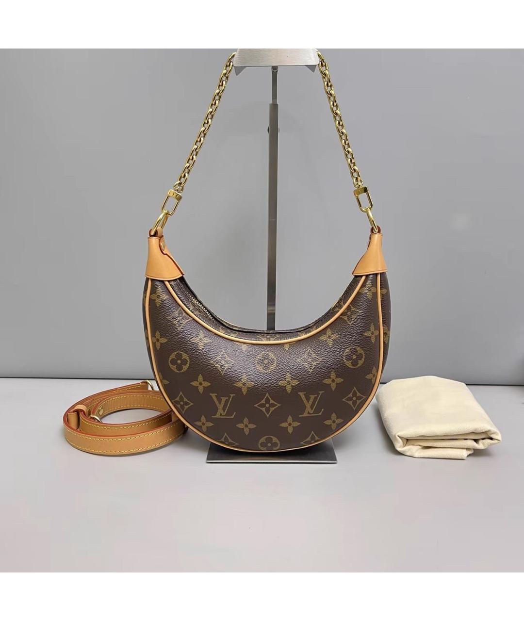 LOUIS VUITTON Коричневая сумка через плечо, фото 2