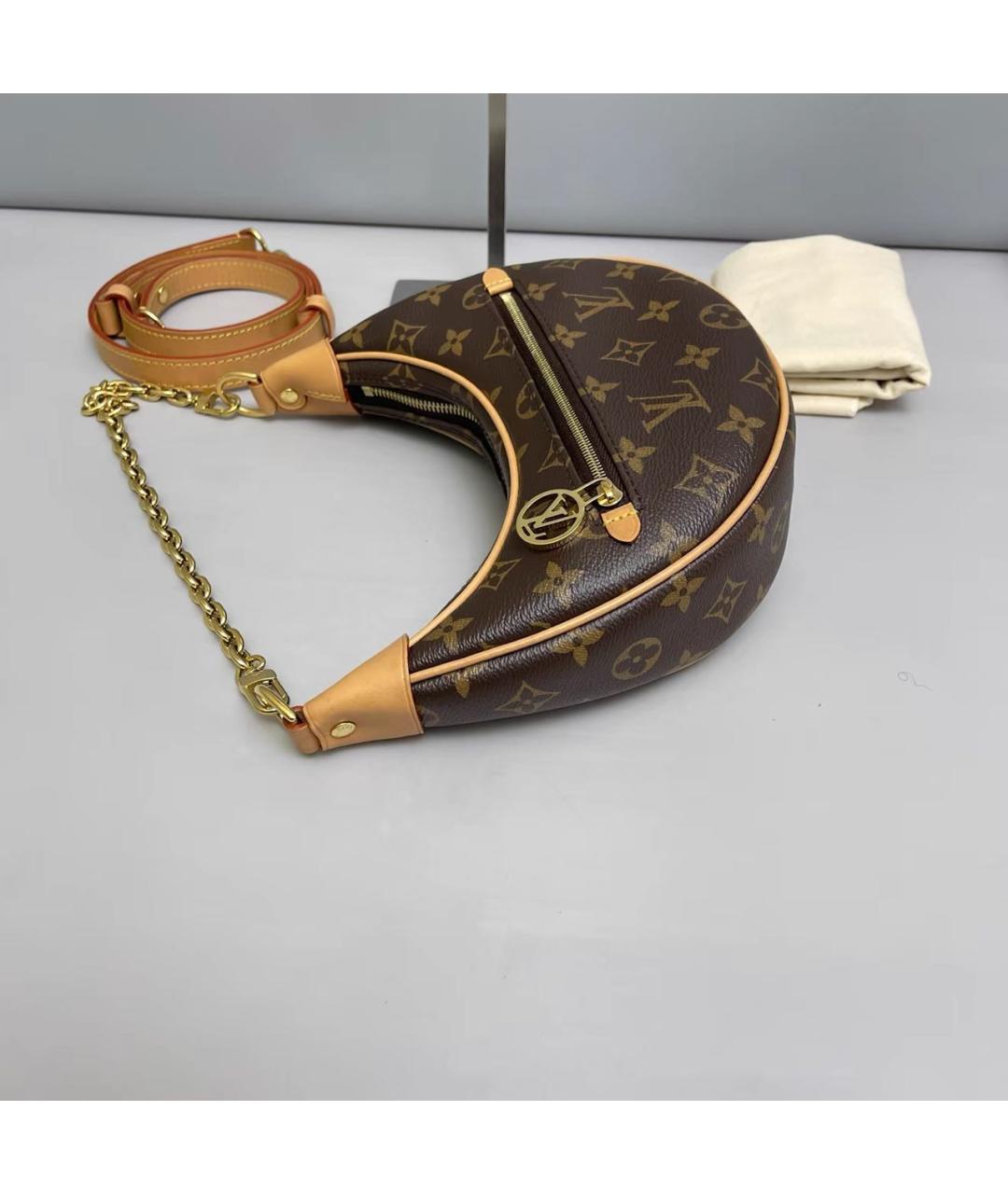 LOUIS VUITTON Коричневая сумка через плечо, фото 3