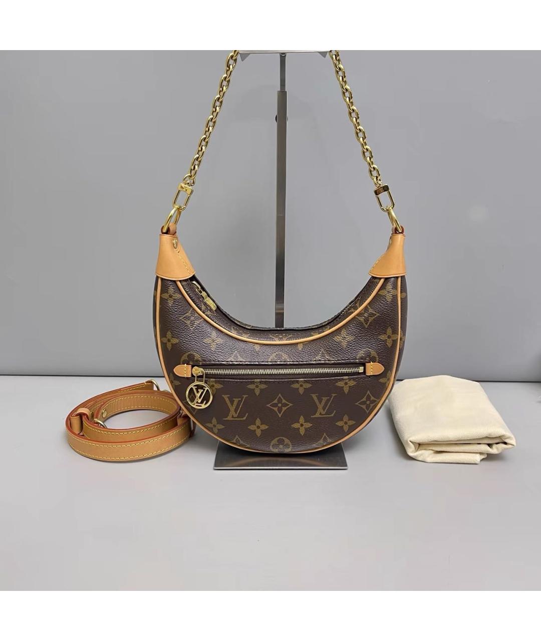 LOUIS VUITTON Коричневая сумка через плечо, фото 9