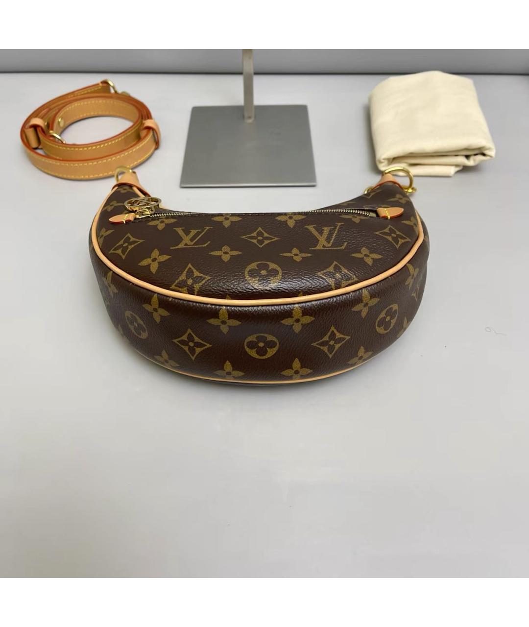 LOUIS VUITTON Коричневая сумка через плечо, фото 4