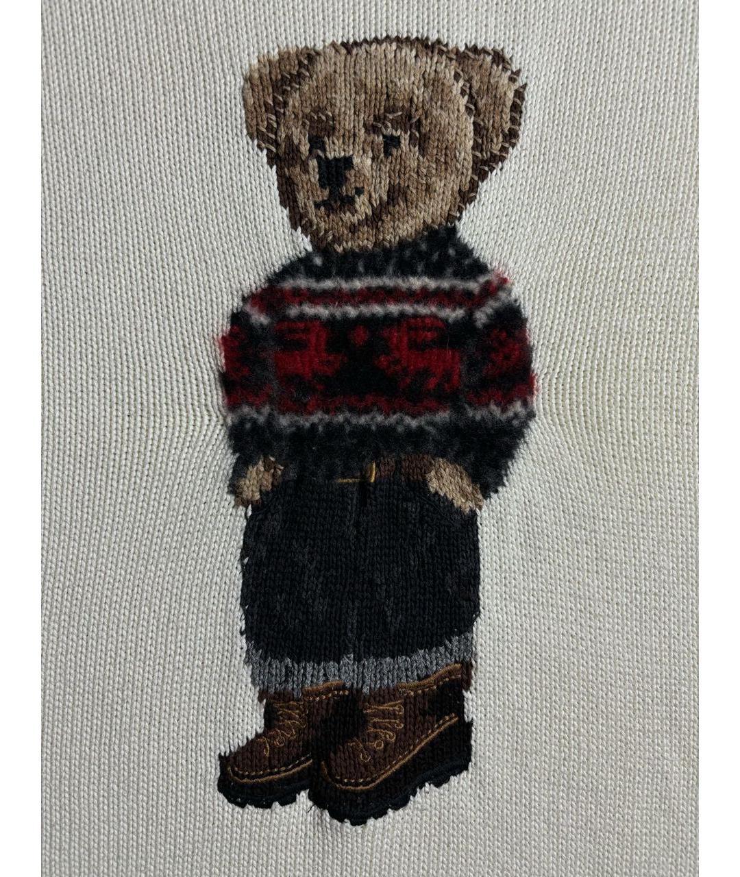 POLO RALPH LAUREN Бежевый хлопковый джемпер / свитер, фото 3