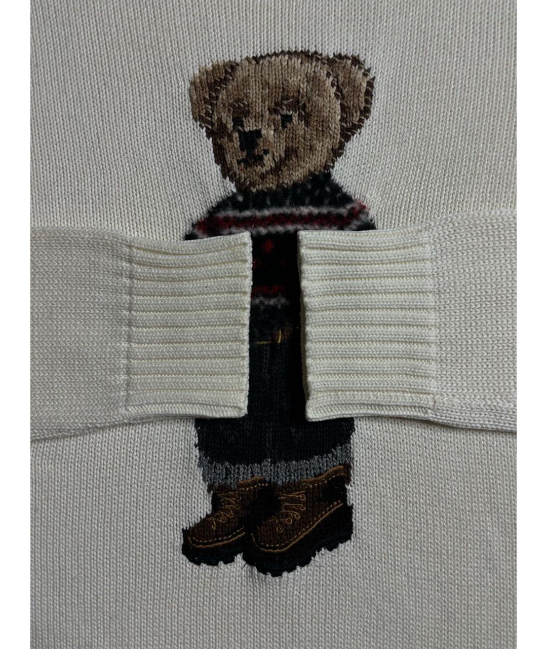 POLO RALPH LAUREN Бежевый хлопковый джемпер / свитер, фото 4