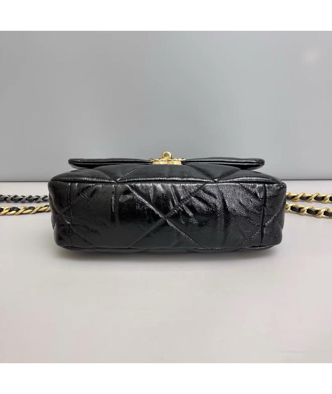 CHANEL Черная кожаная сумка через плечо, фото 6