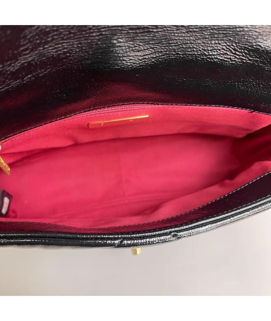 CHANEL Черная кожаная сумка через плечо, фото 8