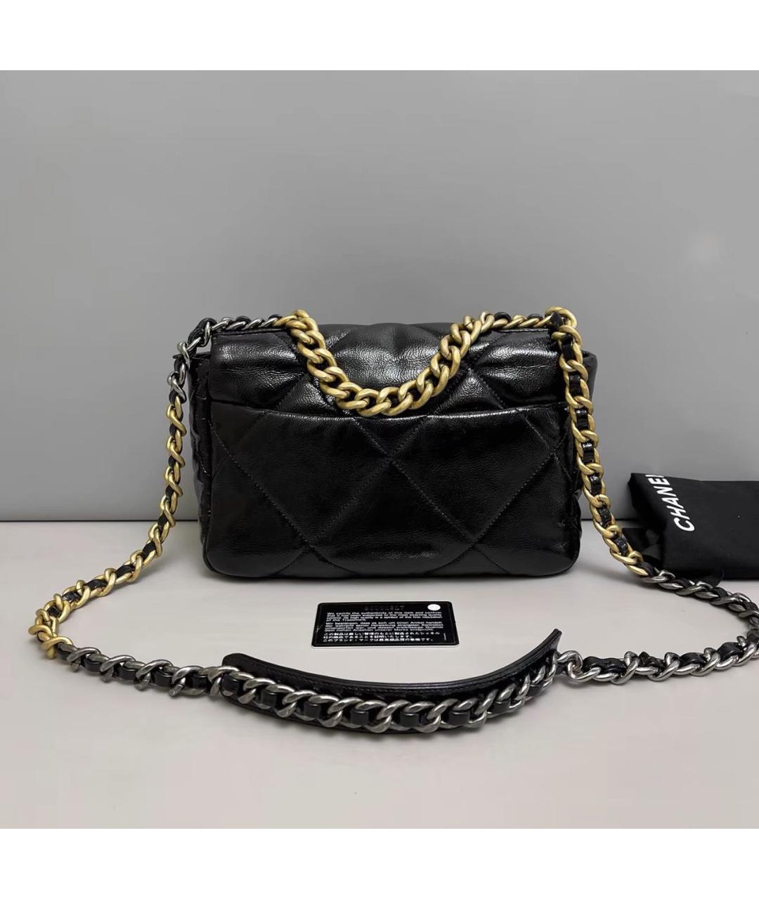 CHANEL Черная кожаная сумка через плечо, фото 2