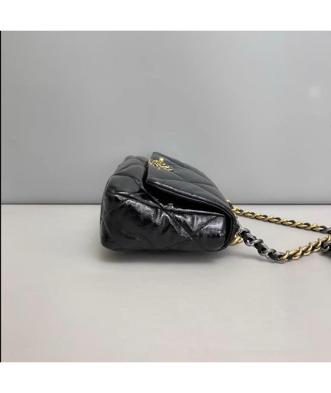 CHANEL Черная кожаная сумка через плечо, фото 3
