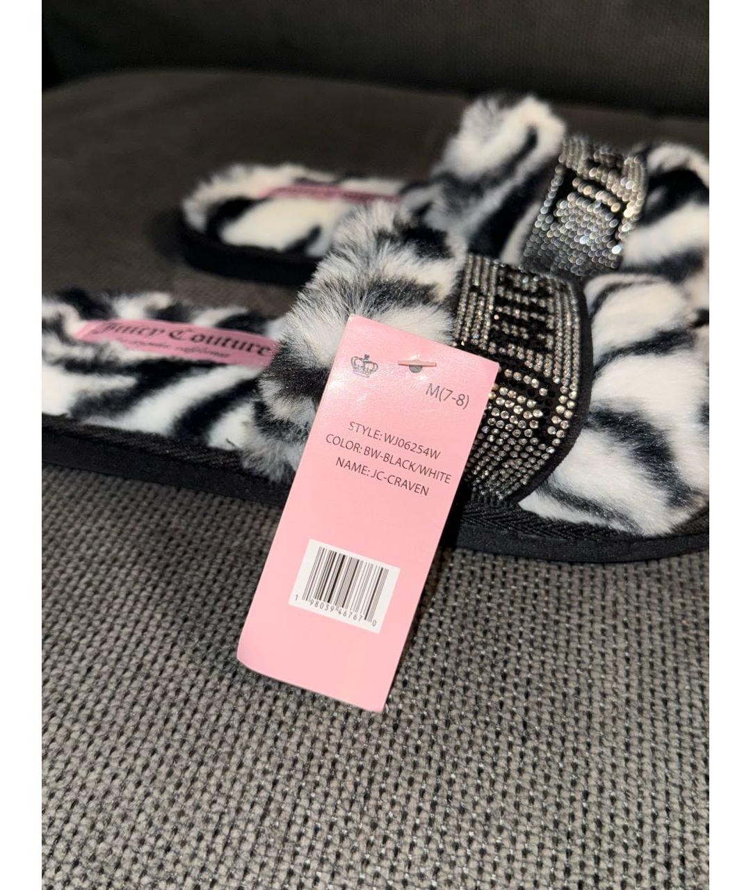 JUICY COUTURE Черные резиновые босоножки, фото 3