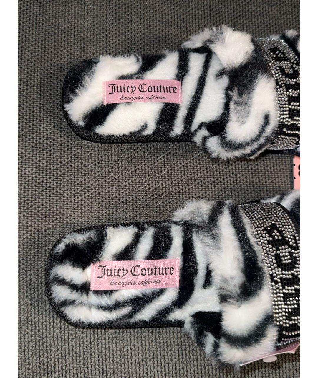 JUICY COUTURE Черные резиновые босоножки, фото 4
