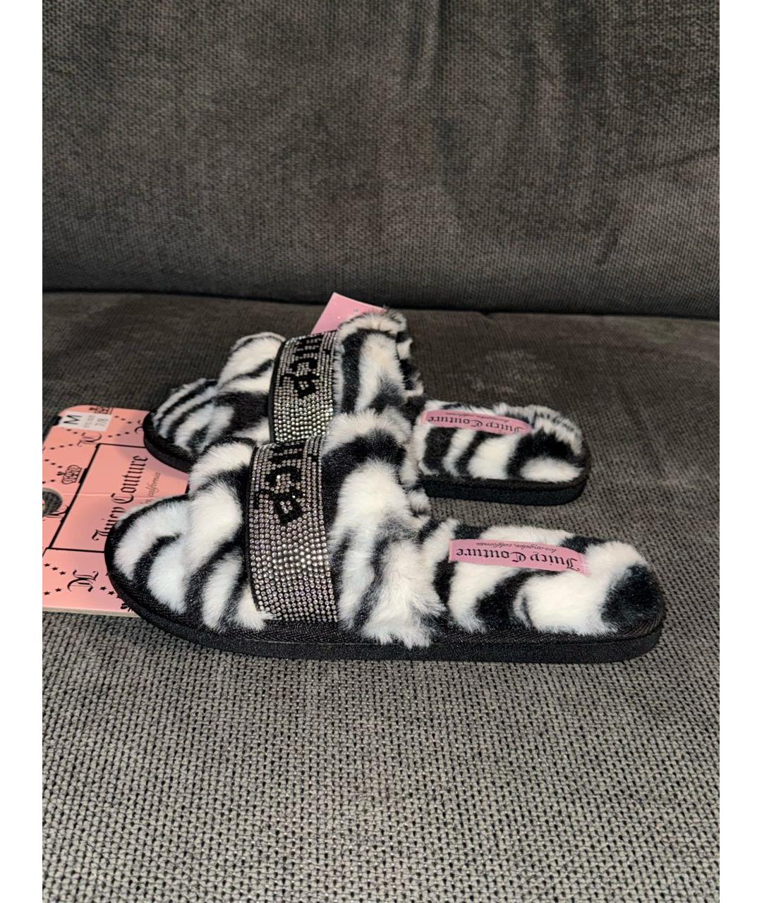 JUICY COUTURE Черные резиновые босоножки, фото 6