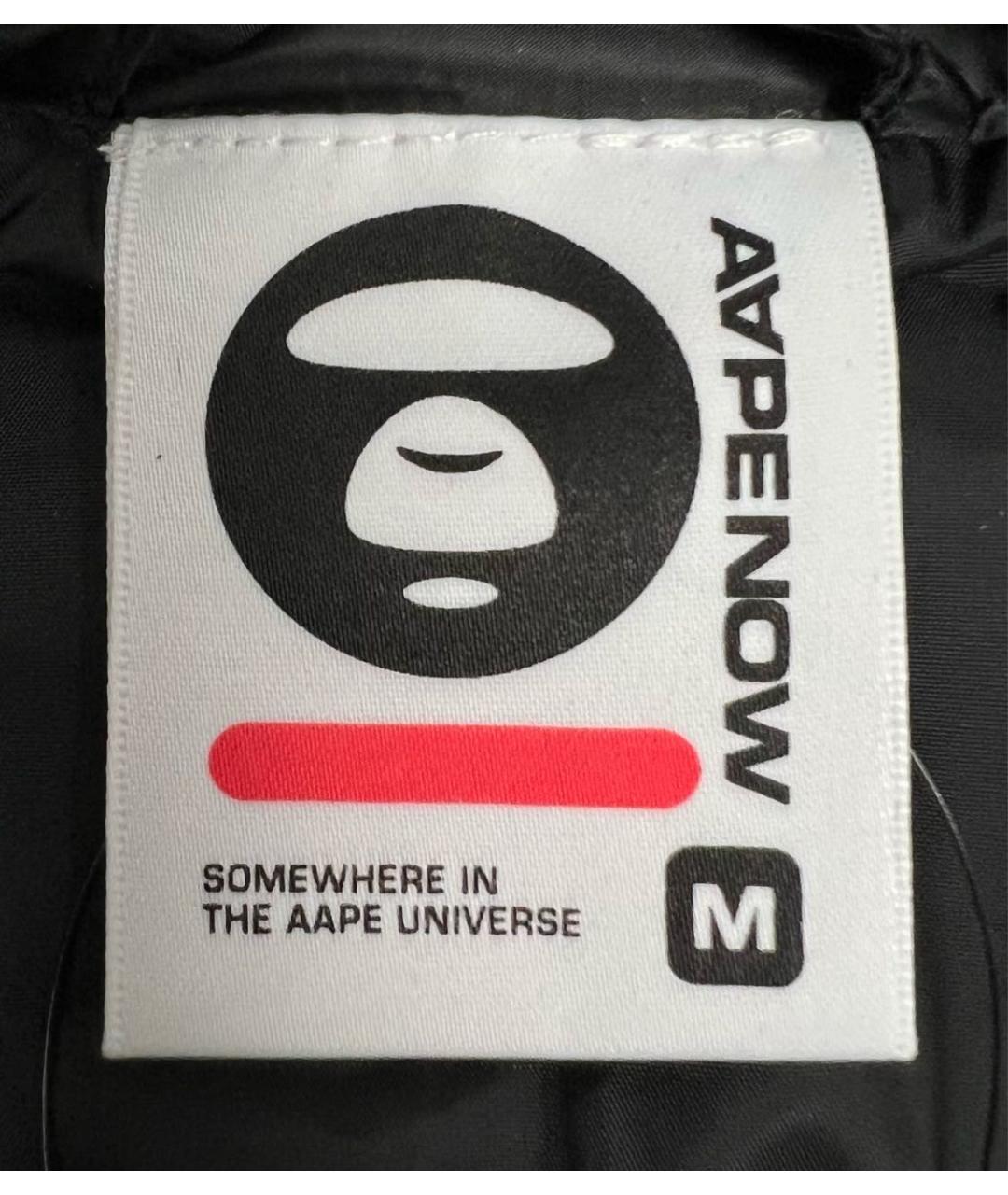 BAPE Черный полиэстеровый пуховик, фото 5
