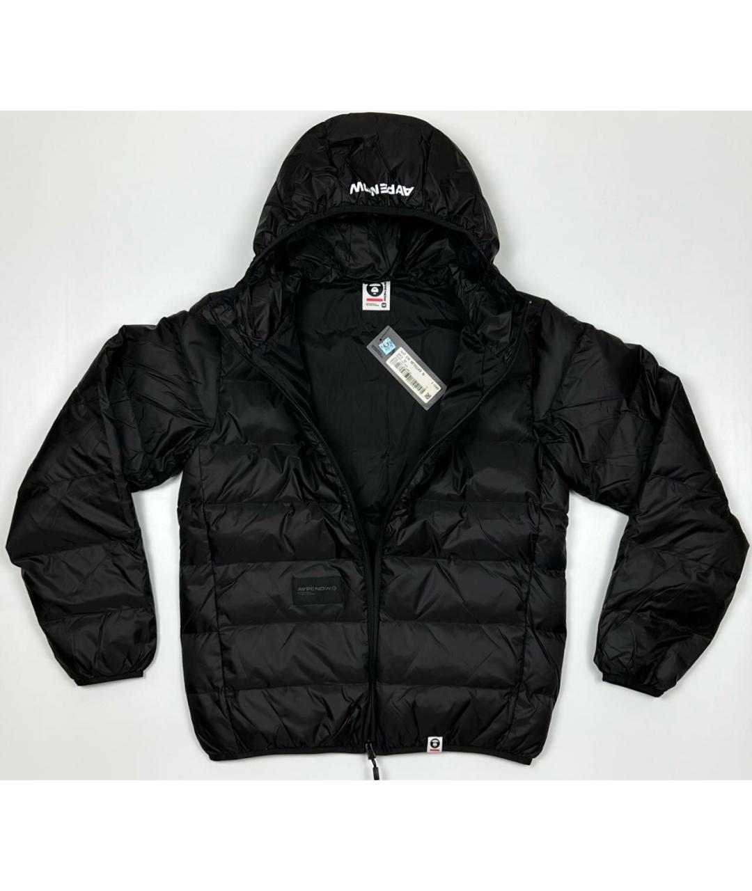 BAPE Черный полиэстеровый пуховик, фото 2