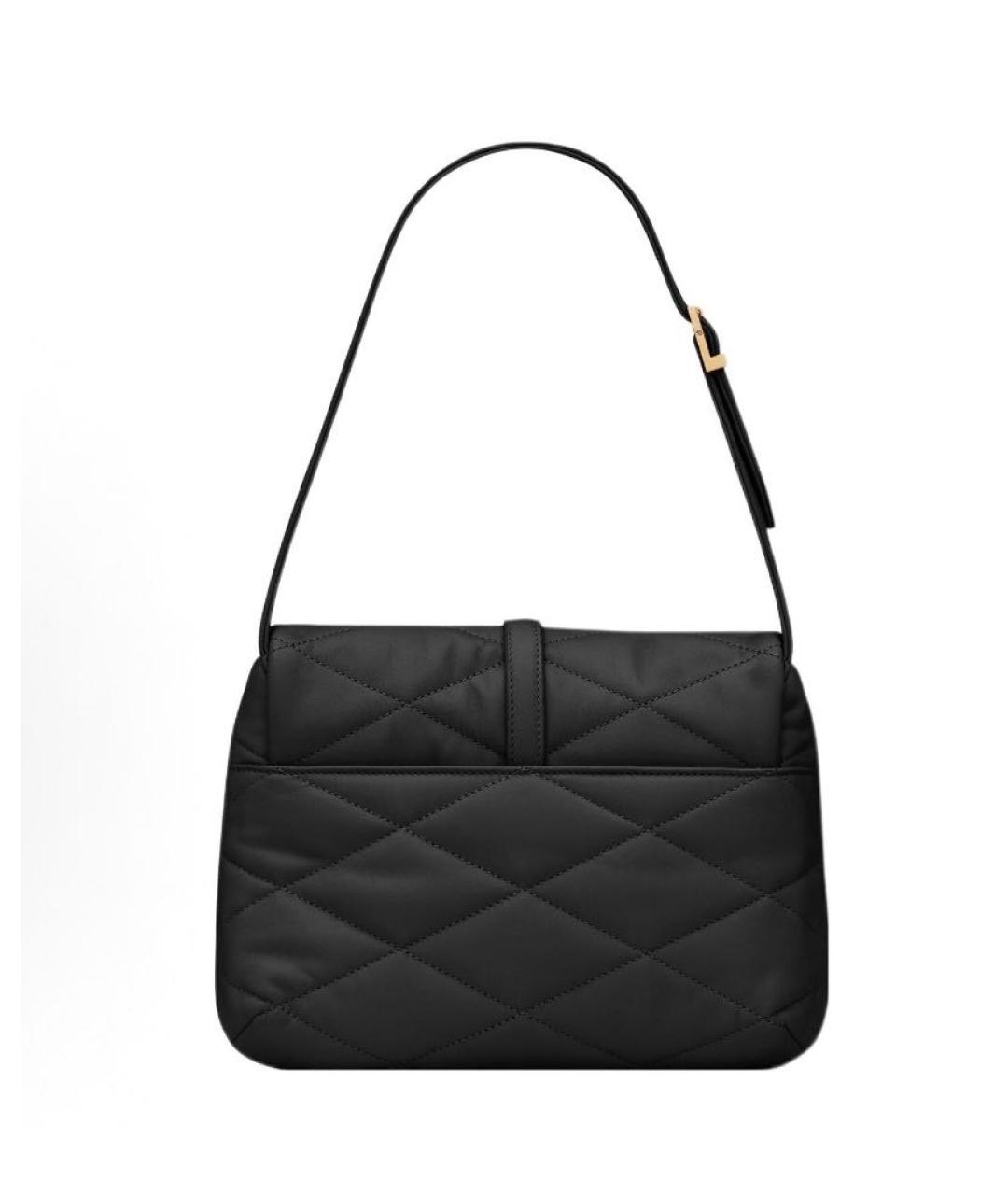 SAINT LAURENT Черная кожаная сумка через плечо, фото 4