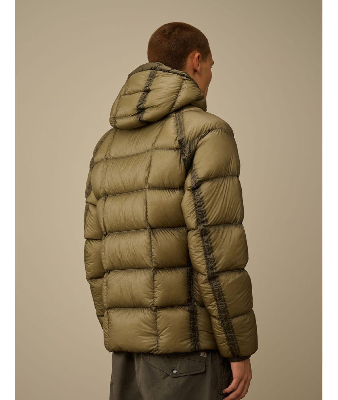 CP COMPANY Коричневый полиамидовый пуховик, фото 2