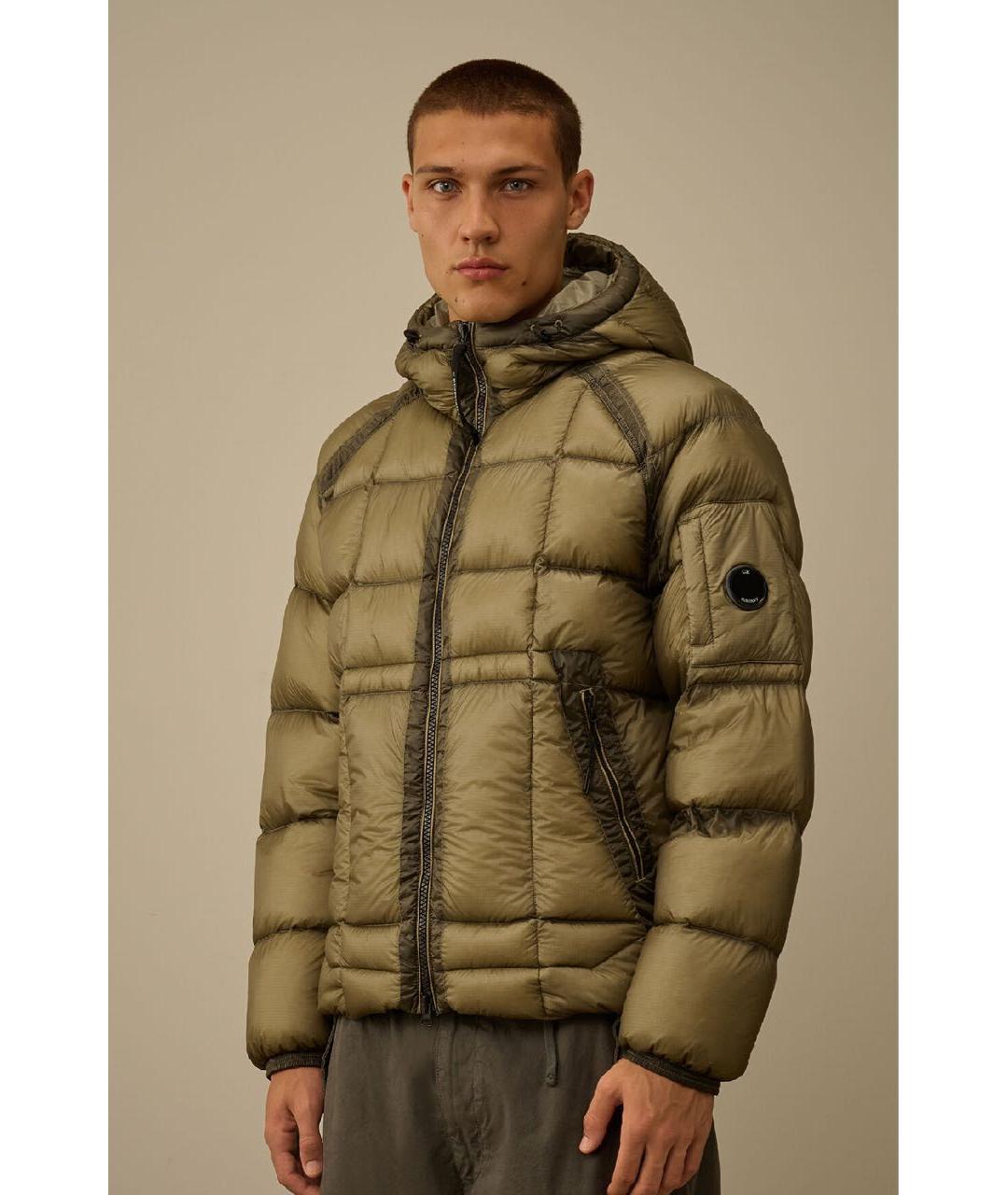 CP COMPANY Коричневый полиамидовый пуховик, фото 3