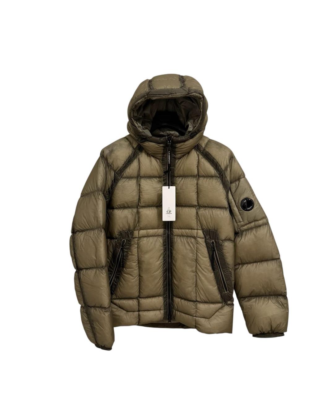 CP COMPANY Коричневый полиамидовый пуховик, фото 4