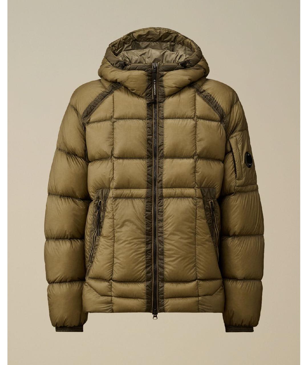 CP COMPANY Коричневый полиамидовый пуховик, фото 6