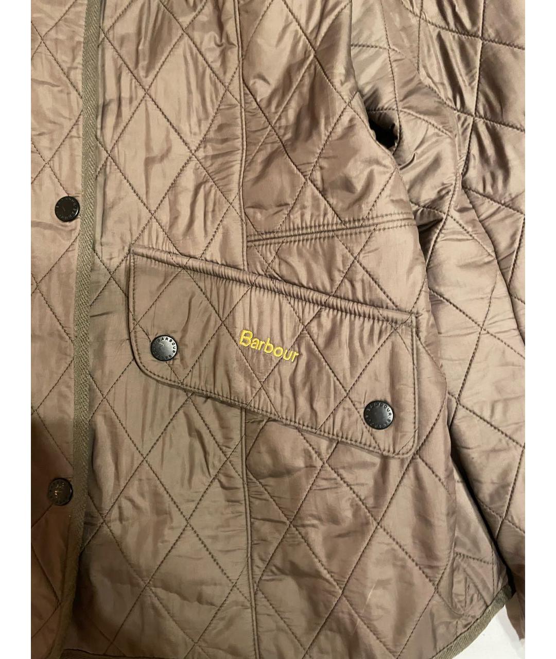 BARBOUR Коричневая полиамидовая куртка, фото 2
