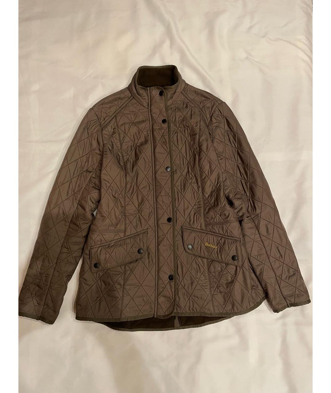BARBOUR Коричневая полиамидовая куртка, фото 5