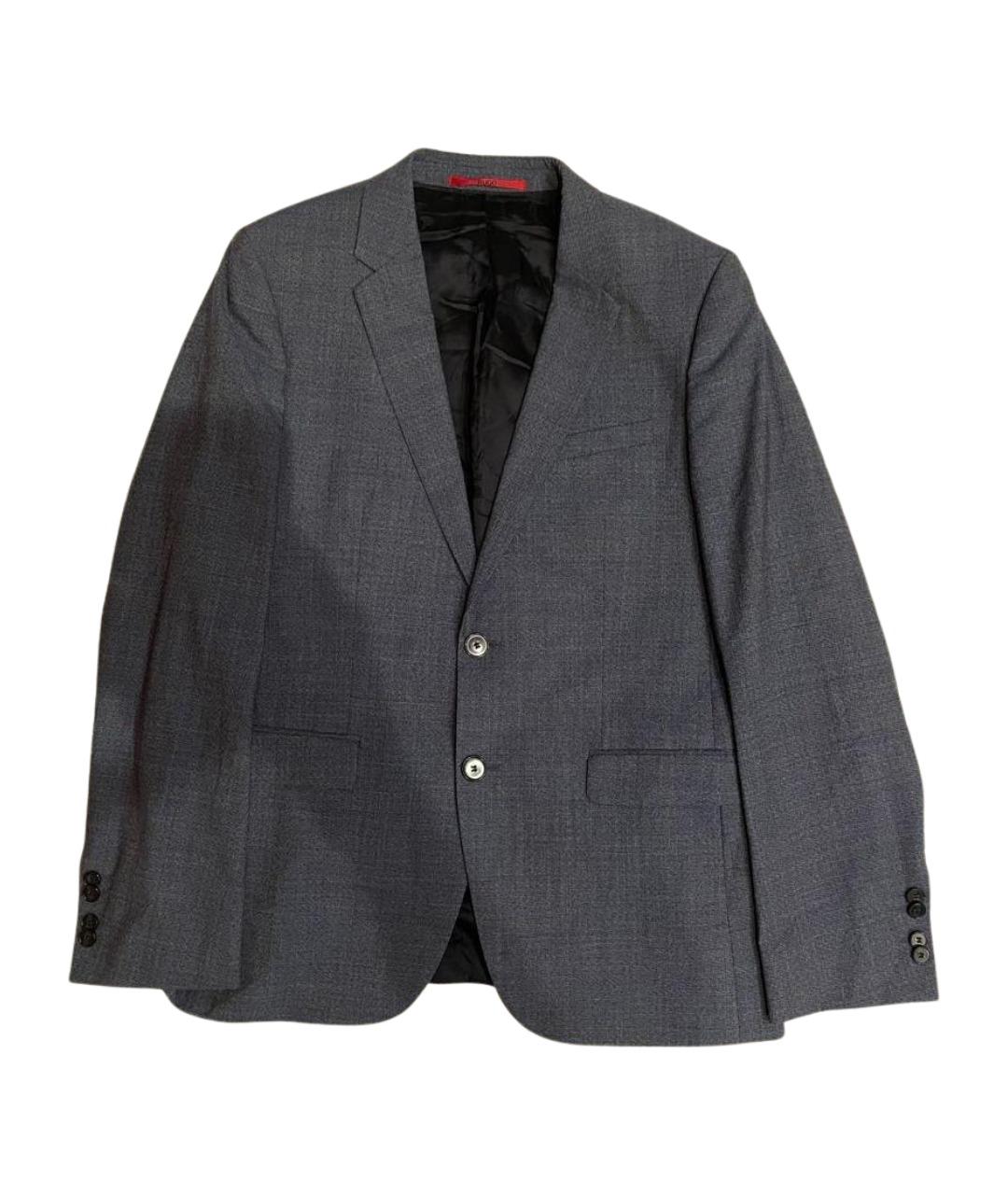 HUGO BOSS Серый вискозный пиджак, фото 1