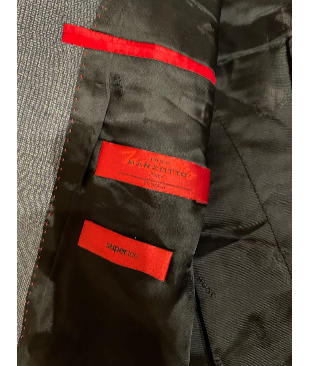 HUGO BOSS Серый вискозный пиджак, фото 3