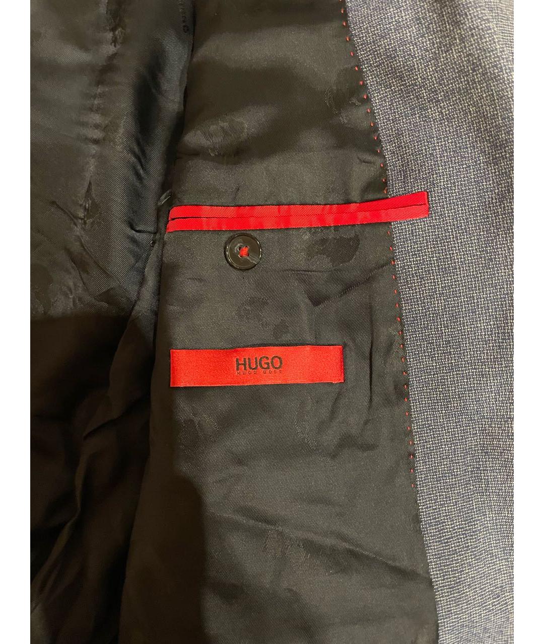 HUGO BOSS Серый вискозный пиджак, фото 2