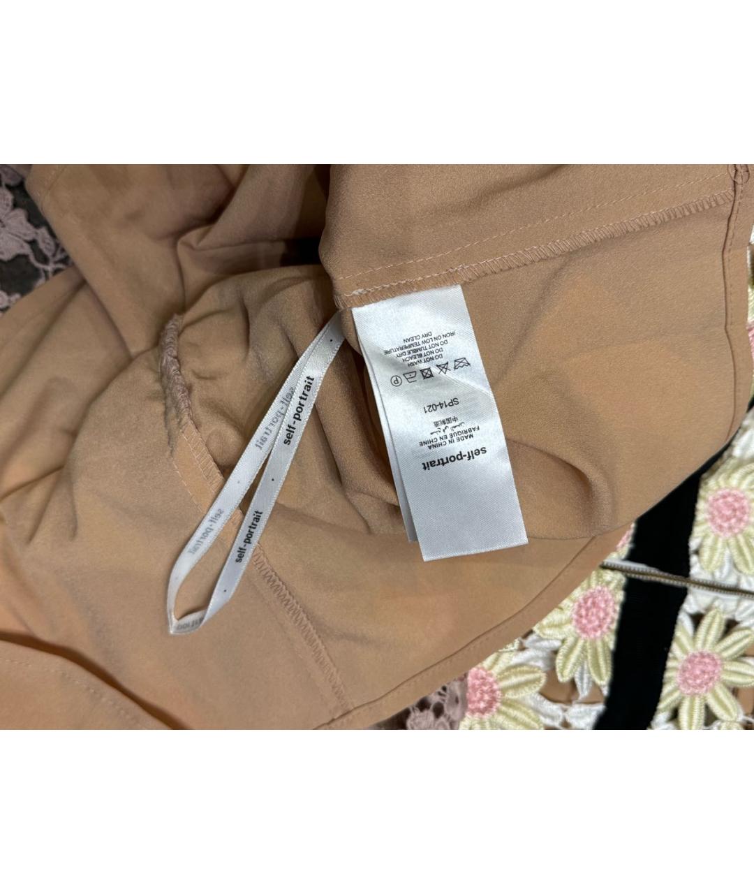 SELF-PORTRAIT Мульти хлопковое коктейльное платье, фото 5