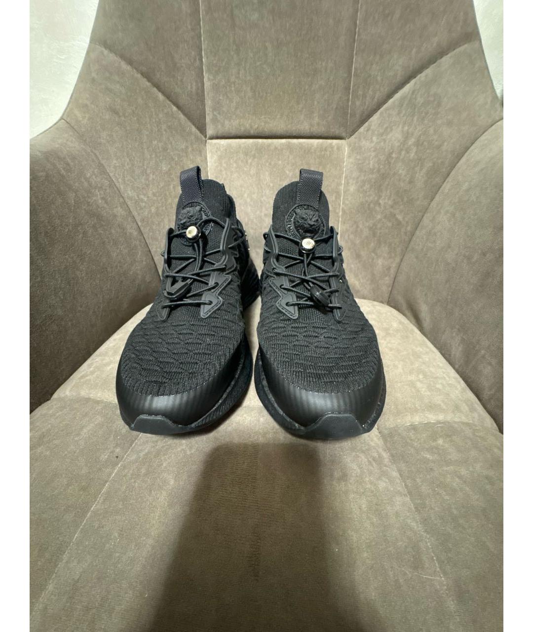 PLEIN SPORT Черные текстильные кроссовки, фото 2