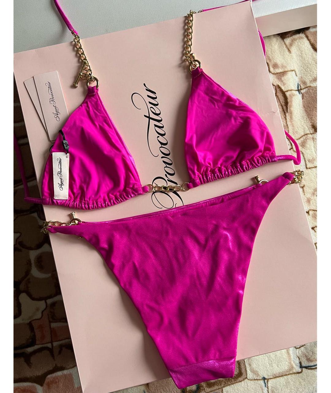 AGENT PROVOCATEUR Розовый полиэстеровый купальник, фото 7