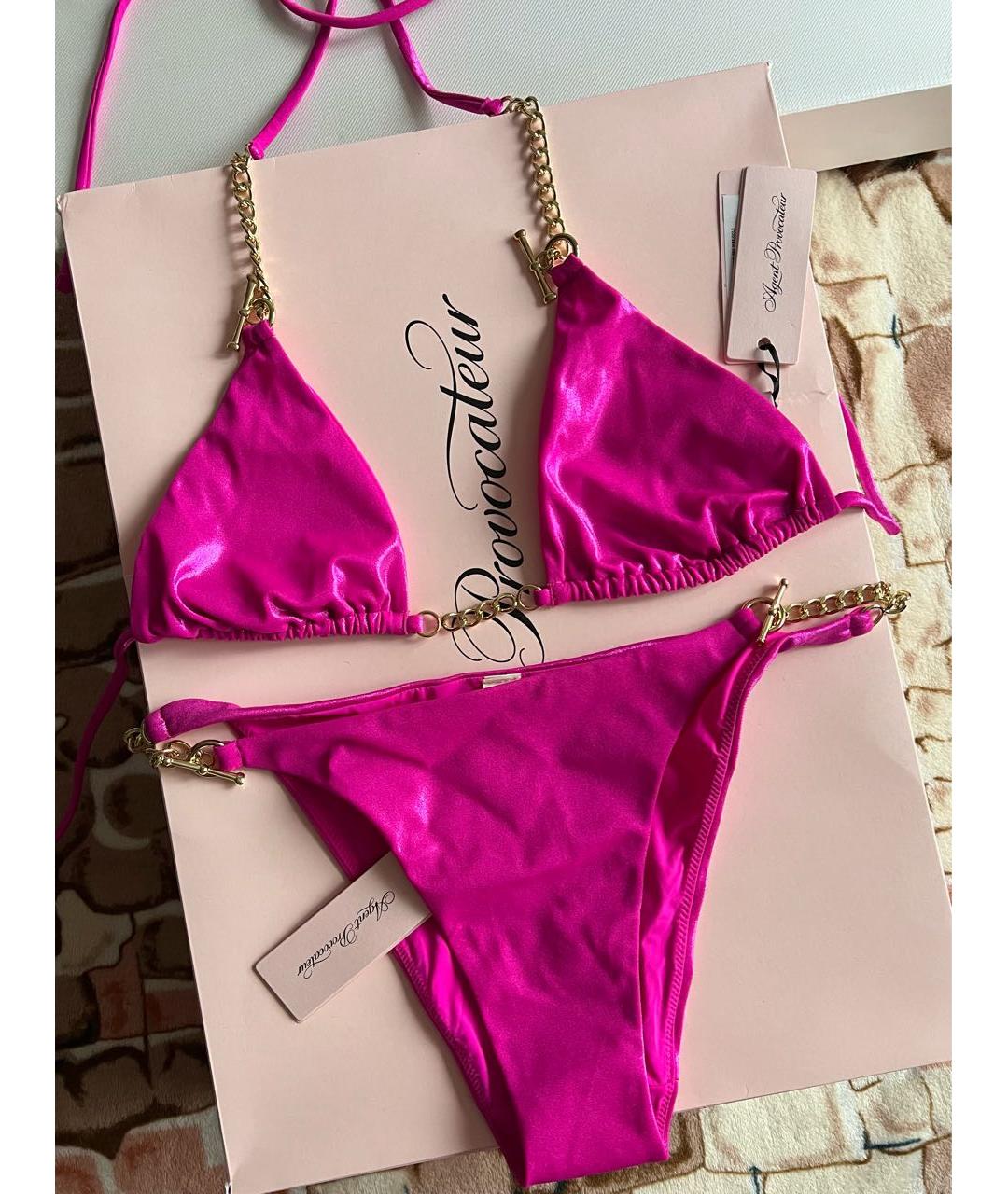 AGENT PROVOCATEUR Розовый полиэстеровый купальник, фото 5