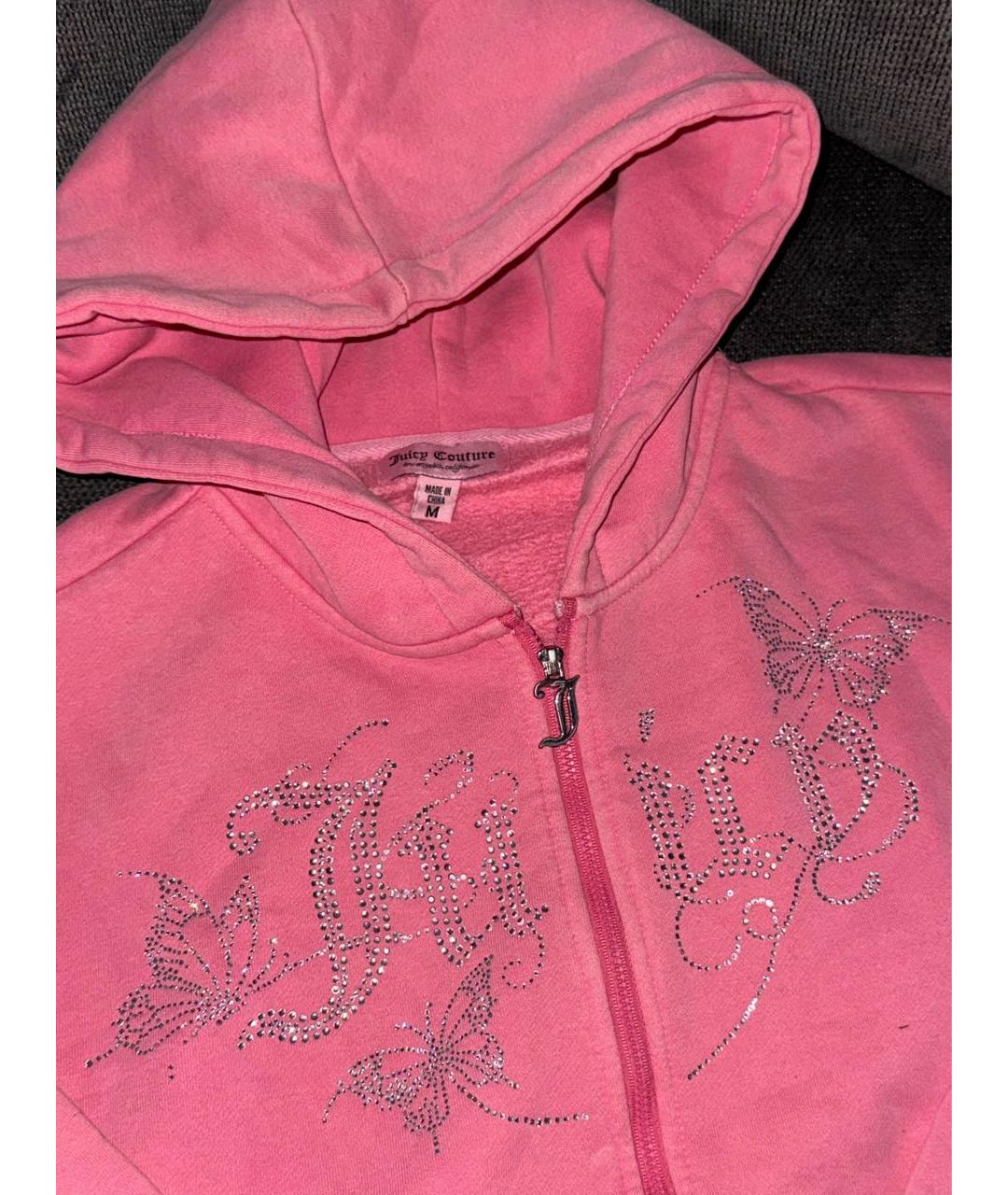 JUICY COUTURE Розовый хлопковый костюм с брюками, фото 3