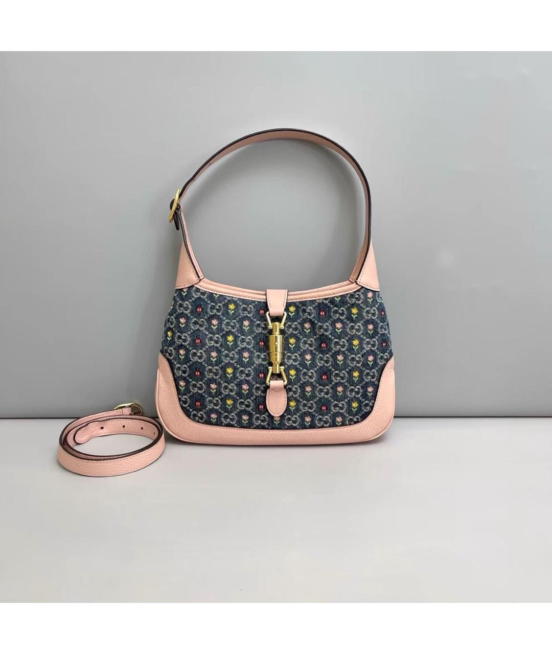 GUCCI Розовая кожаная сумка с короткими ручками, фото 8