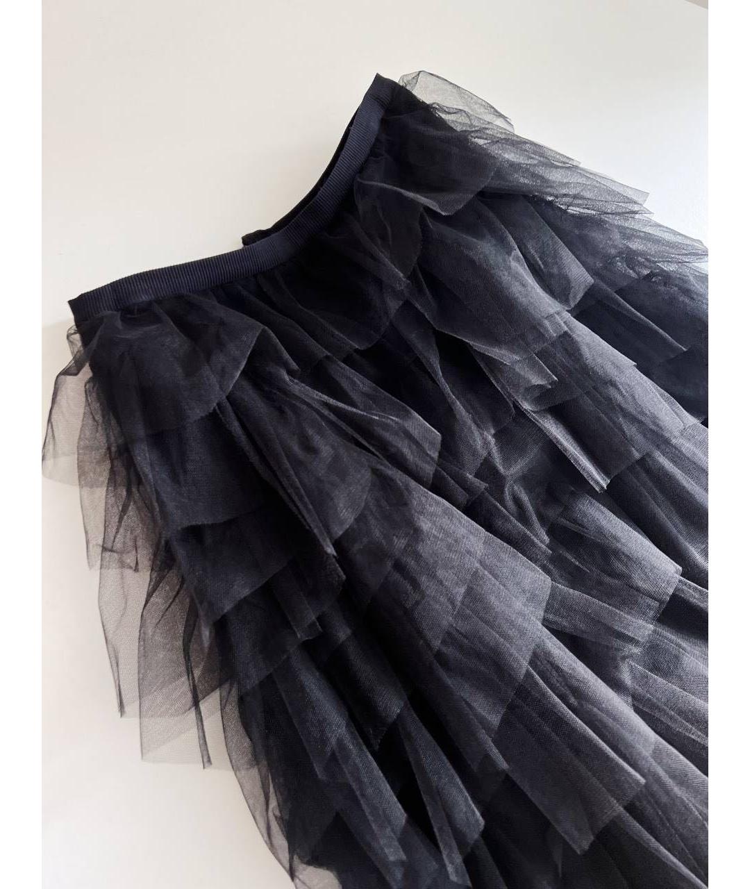 BCBG MAXAZRIA Черная полиэстеровая юбка миди, фото 7