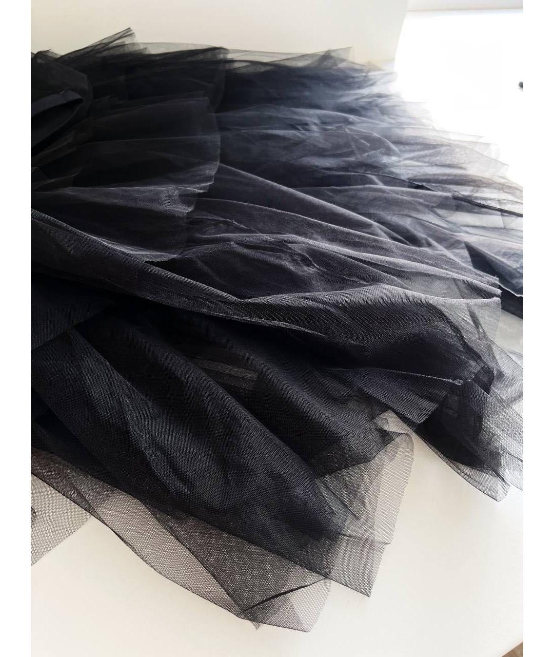 BCBG MAXAZRIA Черная полиэстеровая юбка миди, фото 6