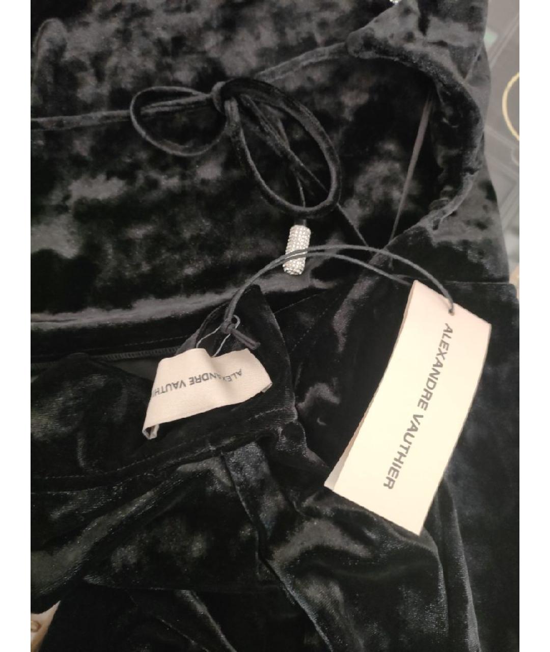 ALEXANDRE VAUTHIER Черный полиэстеровый комбинезон, фото 3