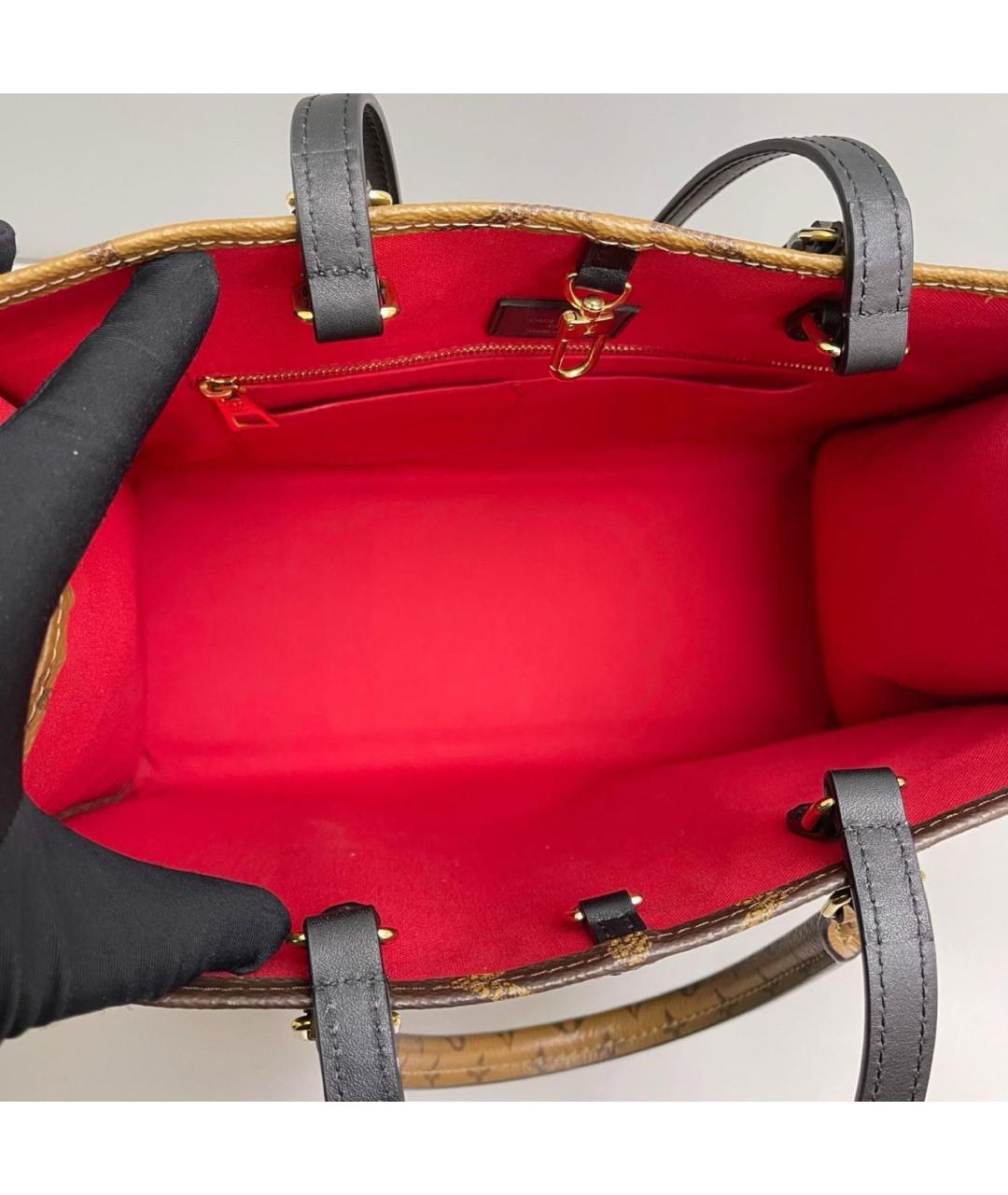 LOUIS VUITTON Коричневая сумка с короткими ручками, фото 7