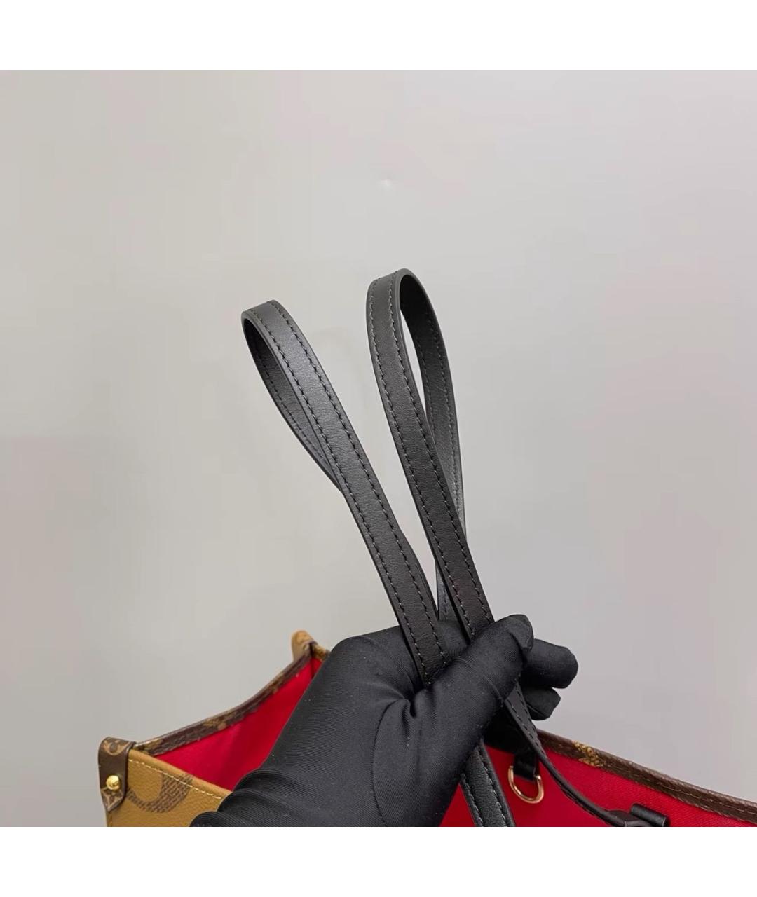 LOUIS VUITTON Коричневая сумка с короткими ручками, фото 4