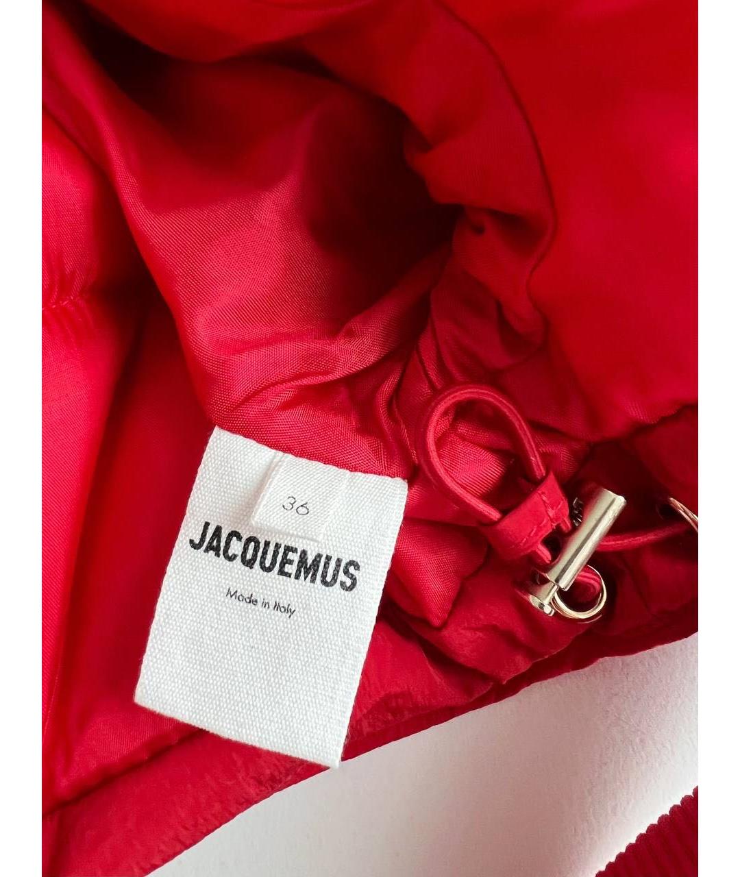 JACQUEMUS Красная полиэстеровая куртка, фото 7