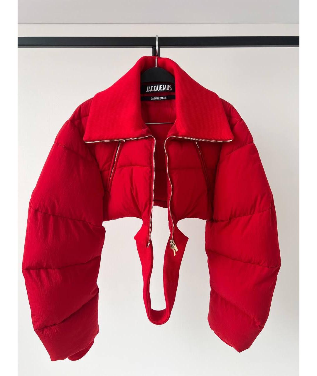 JACQUEMUS Красная полиэстеровая куртка, фото 2